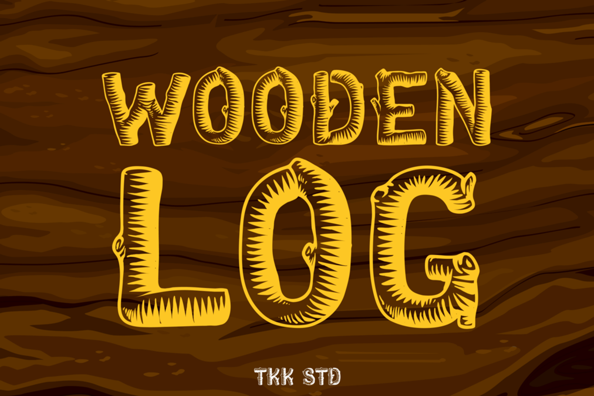 Wooden Log - Kids Font, a Sans Serif Font by tokokoo (Photo 1 of 12)
