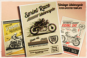 Vintage Motorcycle Flyer & Poster, a Flyer Template by The Design For Co. (Thumbnail 3 of 4)