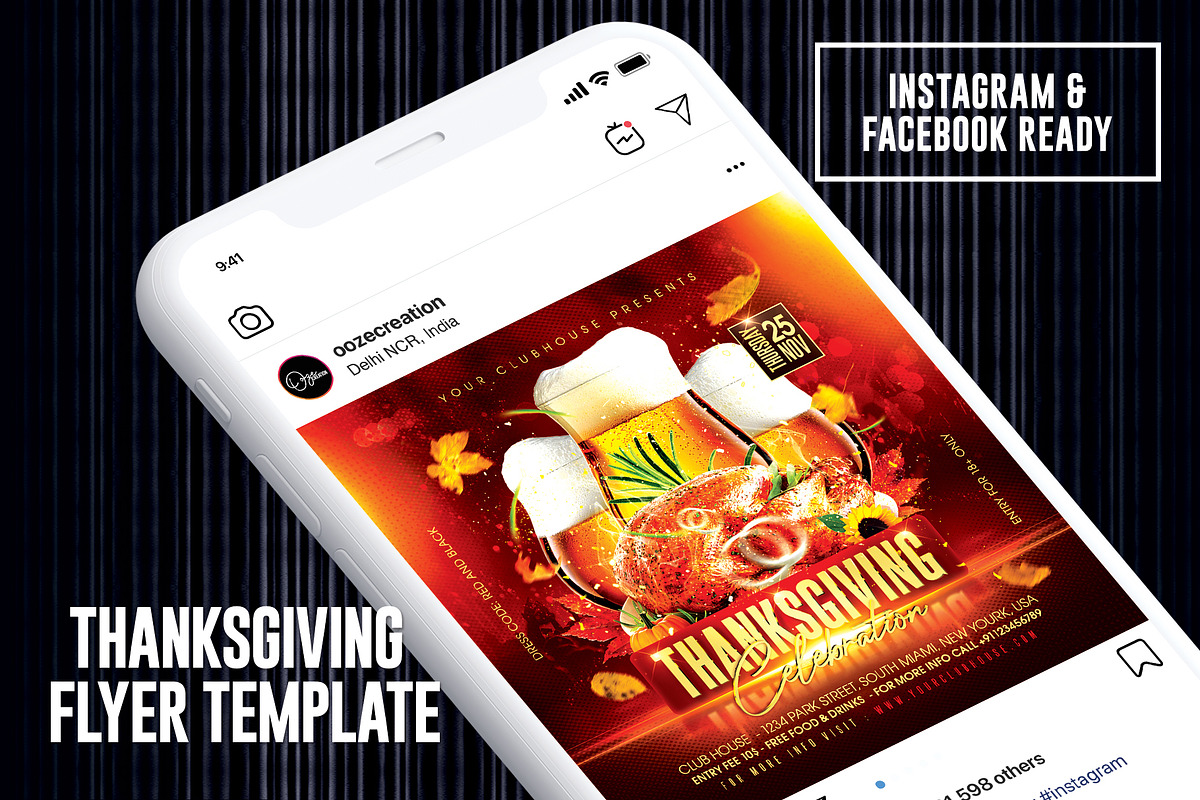 Thanksgiving Flyer, a Templates & Theme by MithilaCreation (Photo 4 of 6)