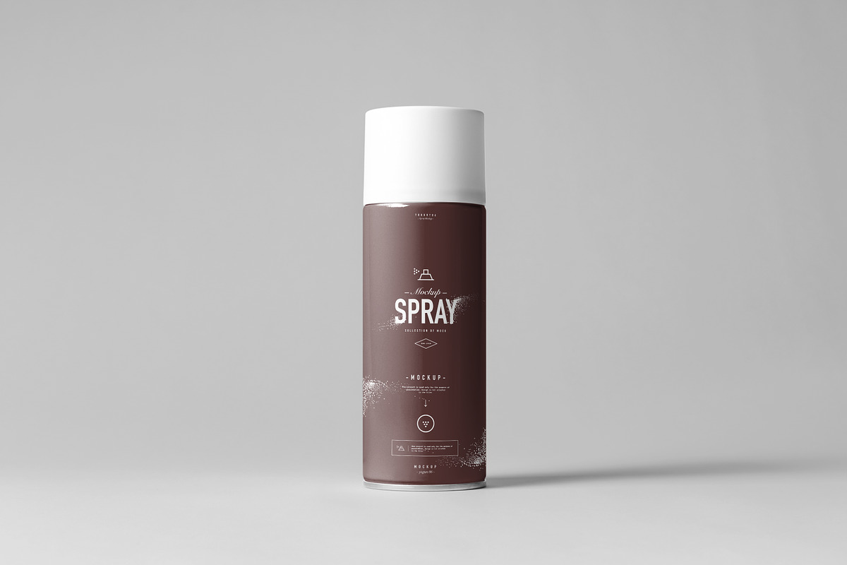 Spray Can Mock-up, a Cups & Container Mockup by Yogurt86 (Photo 6 of 9)