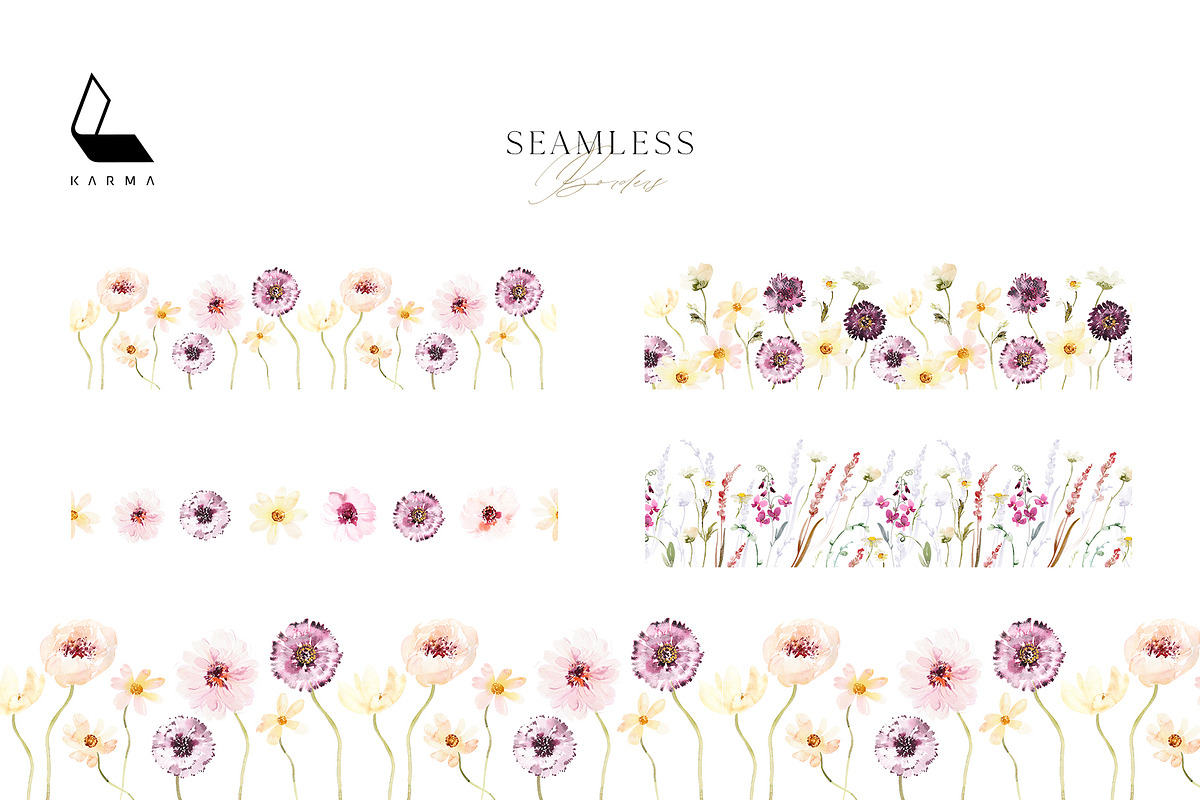 Flora | Watercolor Flower Collection, an Illustration by Karma (Photo 12 of 26)