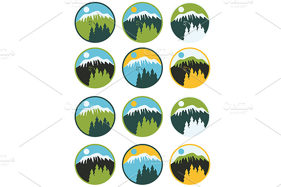 Labels With Mountain