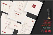 Minimal Sketch Wedding Invitation, an Invitation Template by Azka Creative (Thumbnail 1 of 4)