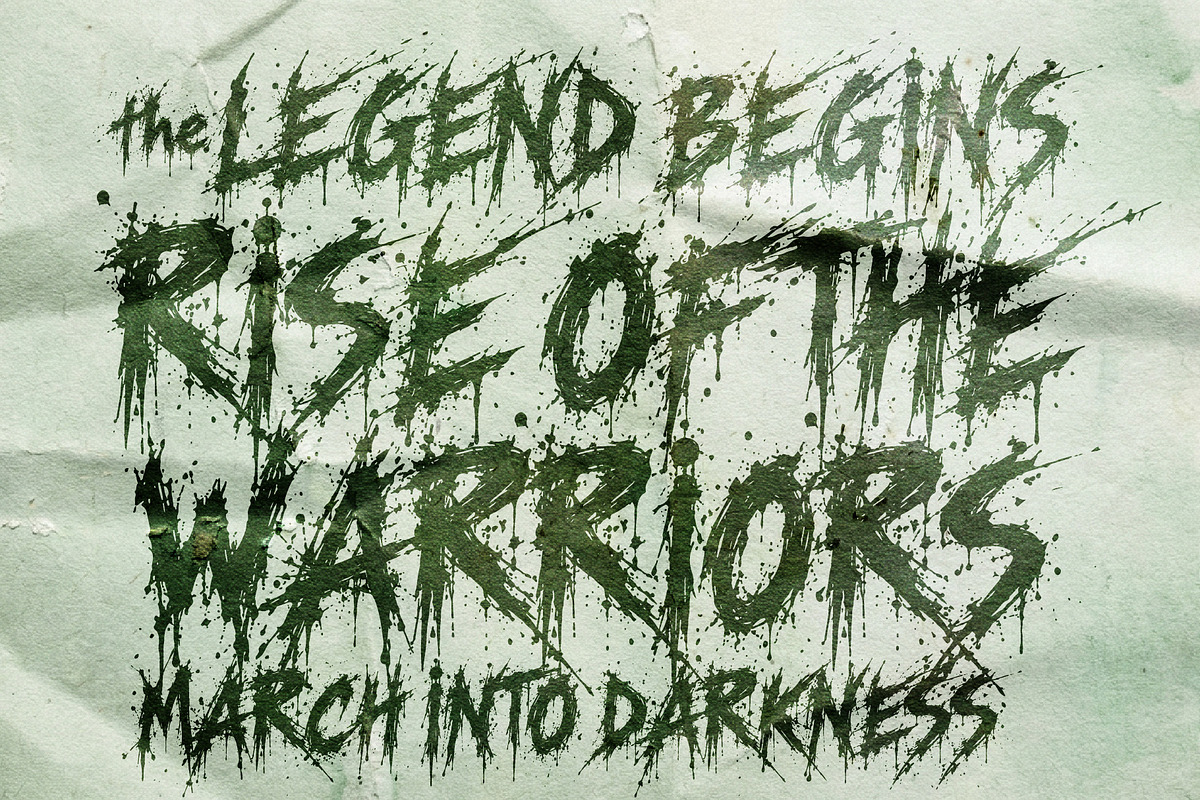 Five Brave Knights - Darknes & Chaos, a Handwritten Font by HypeWorksCo (Photo 4 of 16)