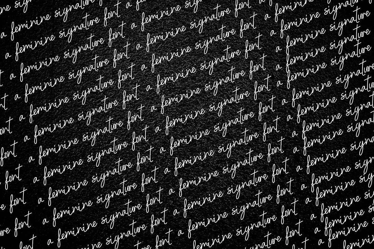 Seluca signature feminine font preview 5