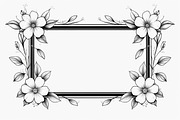 Elegant Floral Frame Bundle, an Illustration by Creativeshirt (Thumbnail 3 of 7)