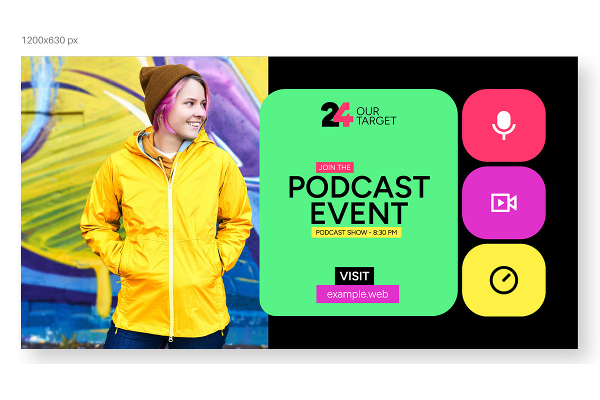 Podcast Event Web Banner Ads, an UI Kit Template by CreativeShaper (Photo 2 of 4)