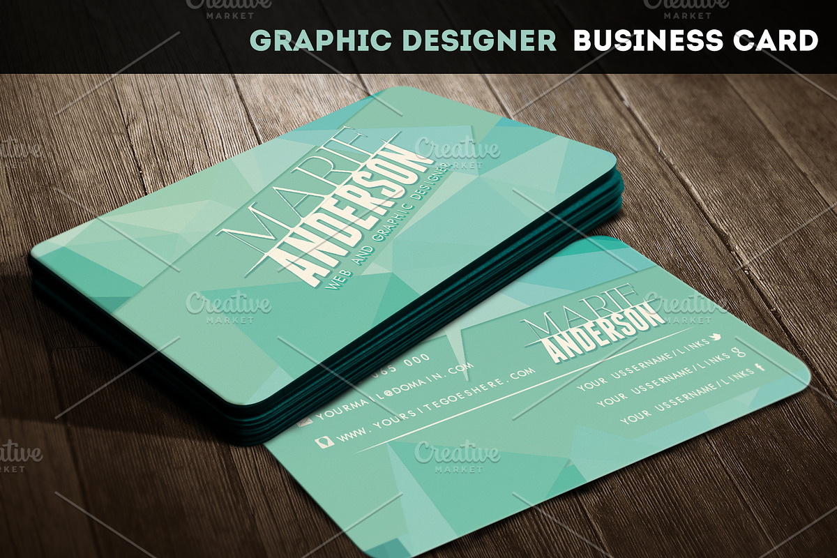 Web Designer Business Card, a Business Card Template by Moon Starer Studio