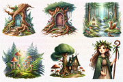 Magic Forest Clipart, an Illustration by CreationArt (Thumbnail 4 of 6)