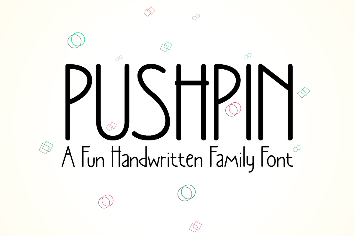Pushpin a modern and friendly, a Sans Serif Font by Fontcastle (Photo 1 of 6)