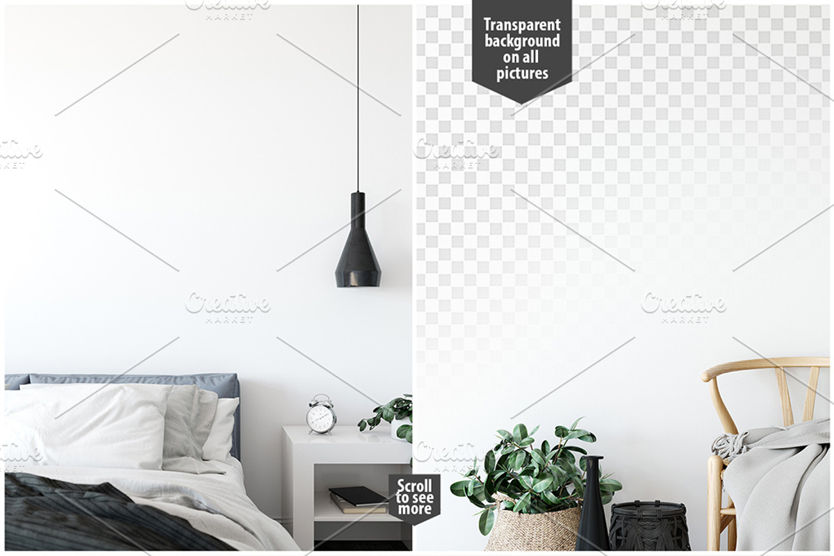 Frames & Walls Scandinavian Bundle, a Household Mockup by Yuri-U (Photo 7 of 38)