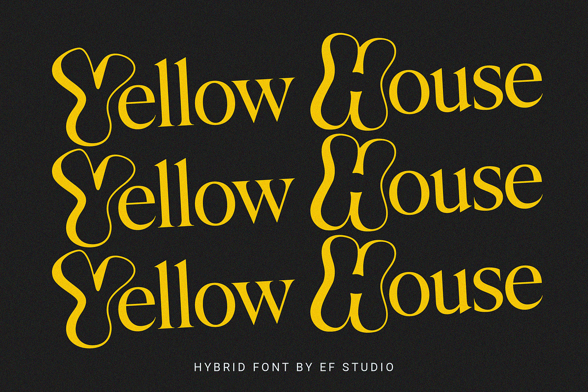 Yellow House | Hybrid Font, a Serif Font by Ef Studio (Photo 1 of 11)