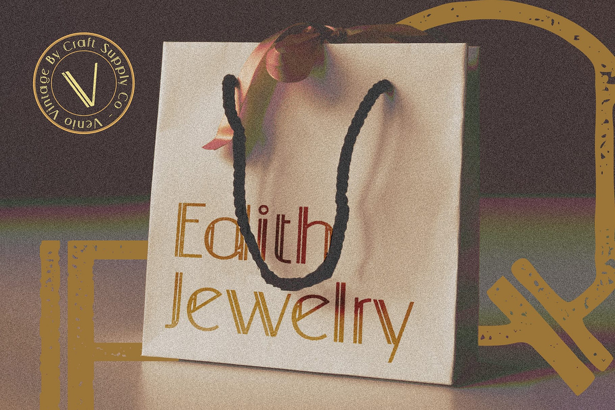 Venio Vintage, a Sans Serif Font by Craft Supply Co. (Photo 4 of 8)