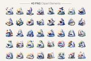 Bookworm Ghost Sublimation, an Illustration by Artnoy (Thumbnail 2 of 8)