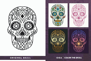 100 Decorative Vector Skulls