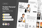 Roman - Student Portfolio Landing, a Landing Page Template by productype1 (Thumbnail 1 of 5)