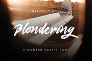 Blondering Modern Script Font, a Script Font by Haws.std (Thumbnail 1 of 6)