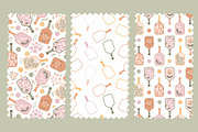 Pickleball paddles pattern set, a Pattern Graphic by Tani Kuzminka (Thumbnail 8 of 13)