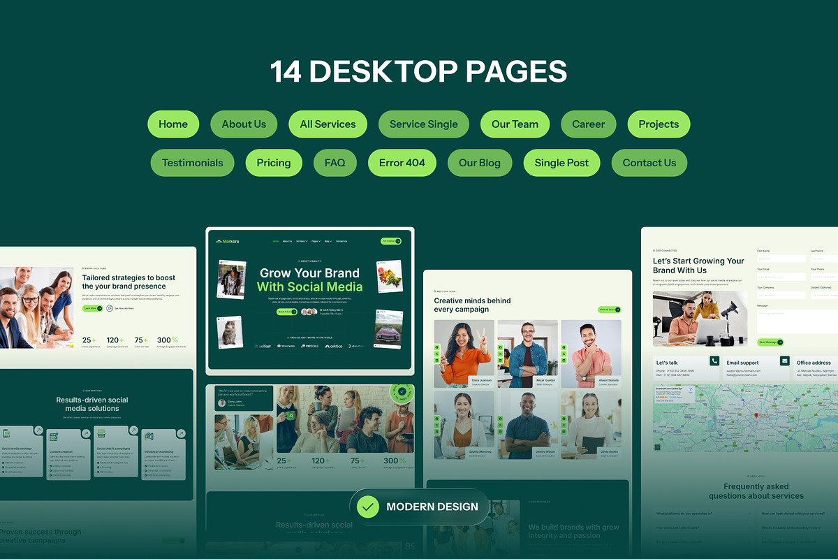 Markora - Social Media Marketing, a WordPress Template by SLAB! Design (Photo 2 of 5)