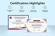 American Service Certificate Canva, a Card Template by Snapybiz (Thumbnail 8 of 11)