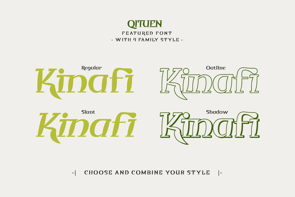 Qituen - Classic Modernism Font, a Sans Serif Font by twinstd (Photo 2 of 10)