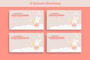 Cute bunny theme overlay stream, a Design Template by Mhagi27 (Thumbnail 5 of 5)