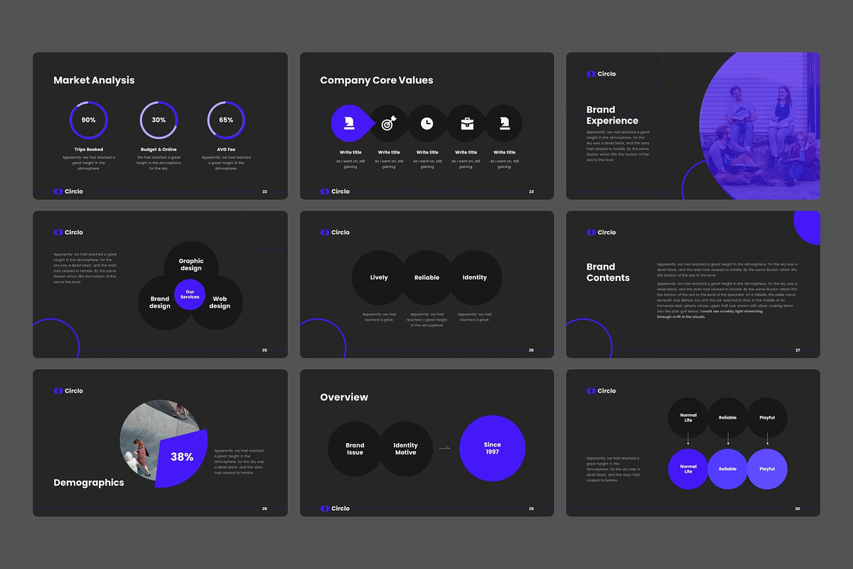 Circlo- Animated PowerPoint Template, a Presentation Template by MNML Agency (Photo 41 of 64)