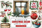 Christmas Decor Clipart, an Illustration by RobertsArt (Thumbnail 1 of 7)