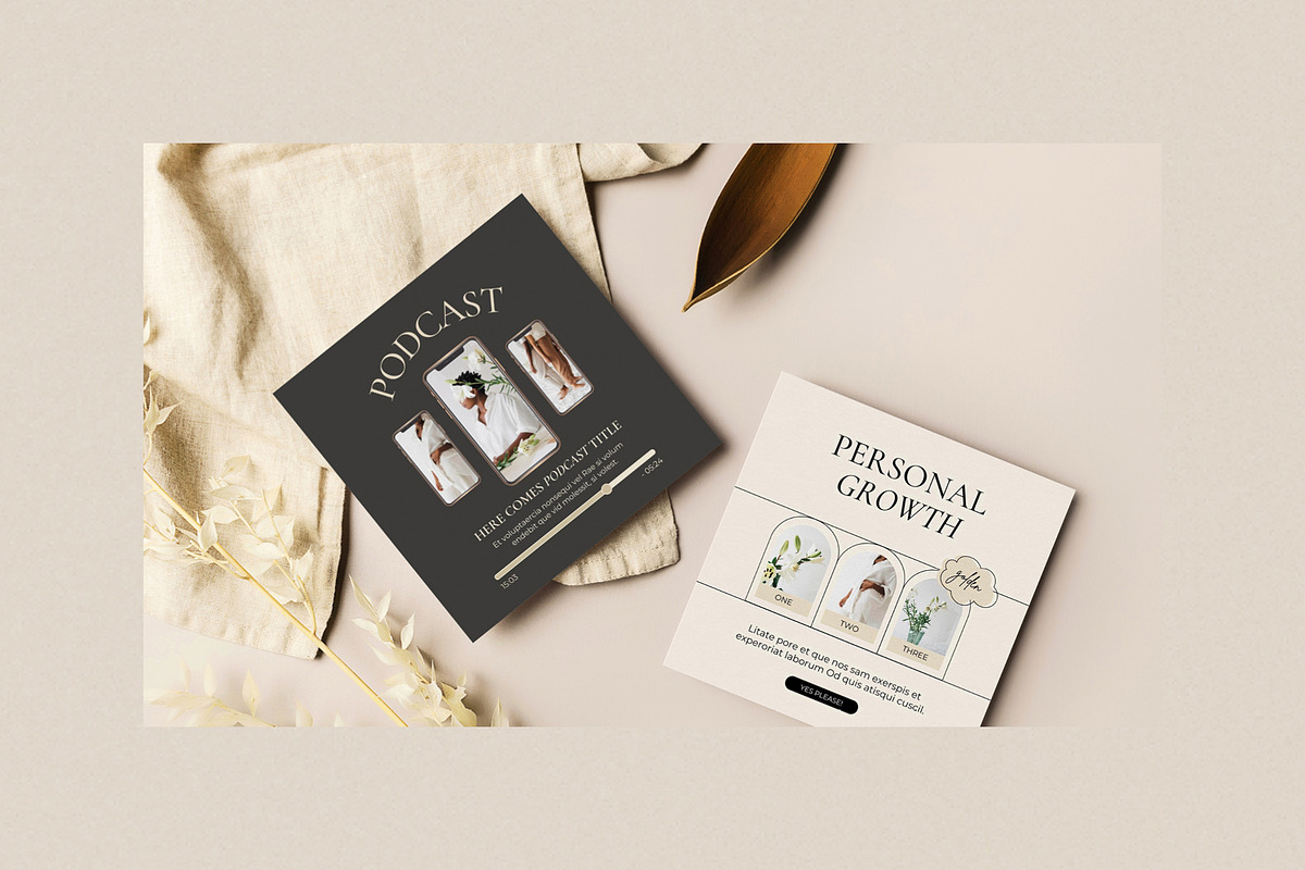 Instagram Feed Templates for Coaches, a Social Media Template by Mirazz (Photo 17 of 29)