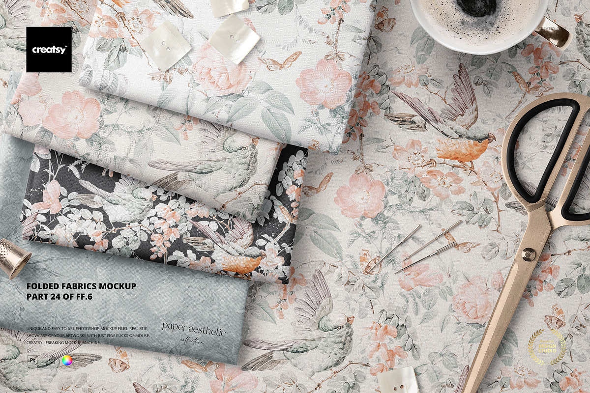 Folded Fabrics Mockup 24/FF v.6, a Product Mockup by creatsy5 (Photo 1 of 7)