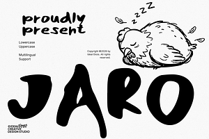 Jaro Playful Display Font