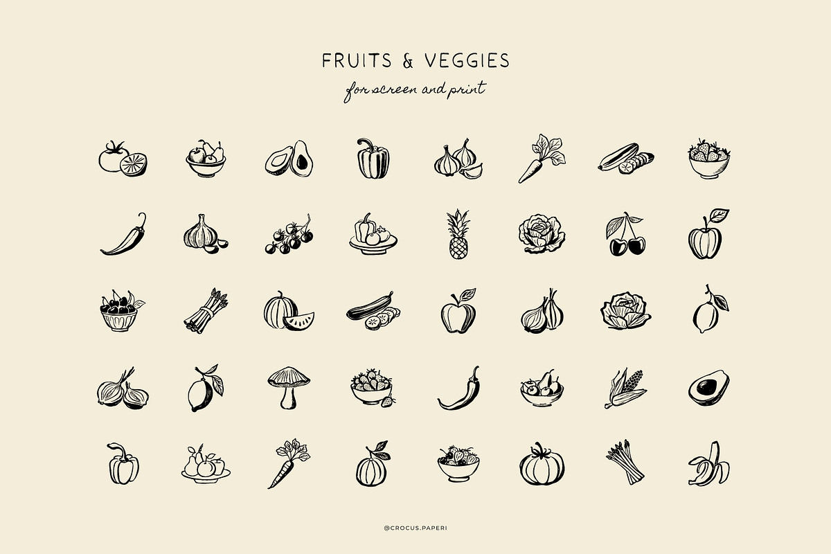 FOOD & COOKING illustrations, a Food Illustration by Crocus Paperi (Photo 6 of 7)