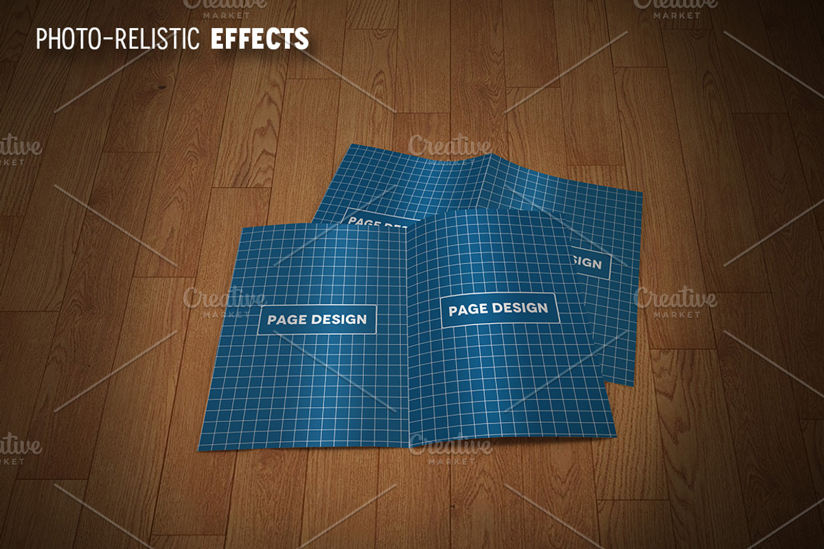 Premium Bi-Fold Brochure Mockups, a Print Template by Illusiongraphic (Photo 2 of 5)