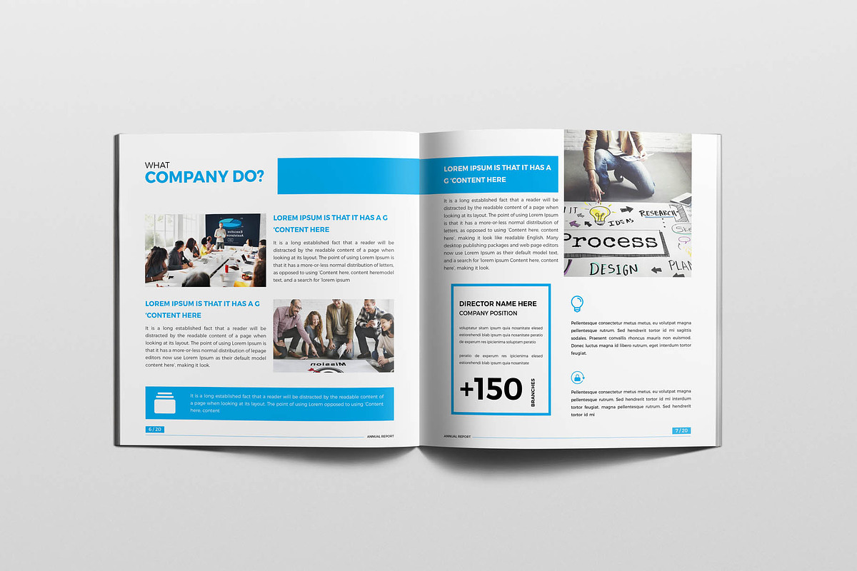 Square Annual Report Brochure, a Brochure Template by New Lines (Photo 3 of 10)