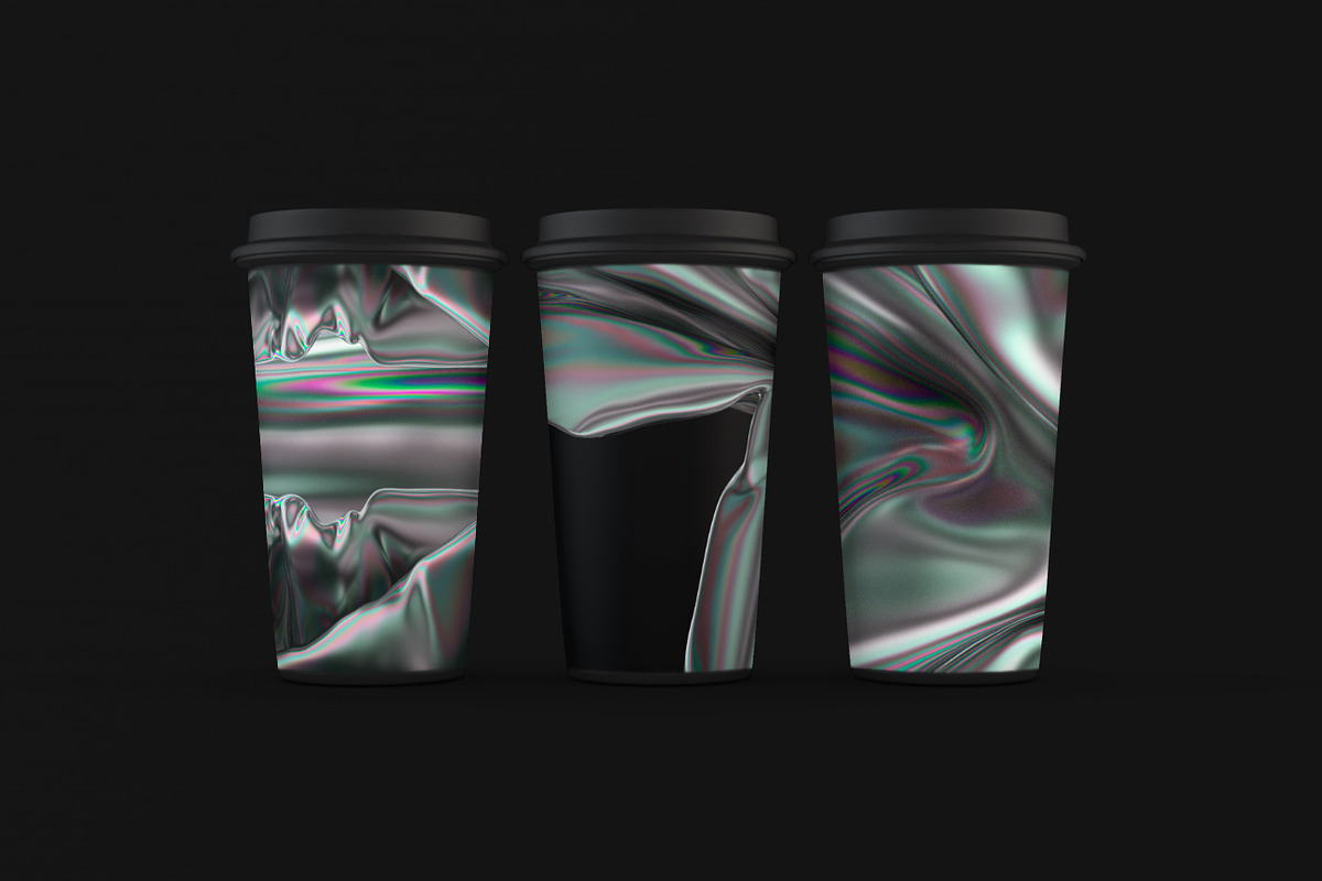 Iridescent Abstract Backgrounds, a Wallpaper Graphic by BIBIART (Photo 3 of 10)