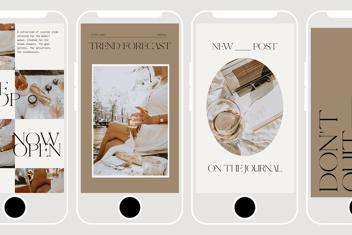 Whimsical Social Media Templates, a Device Mockup by Le Maison Bohem (Photo 5 of 11)