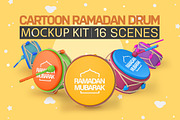 Cartoon Ramadan Drum Kit, a Product Mockup by Qaleb Studio (Thumbnail 1 of 5)