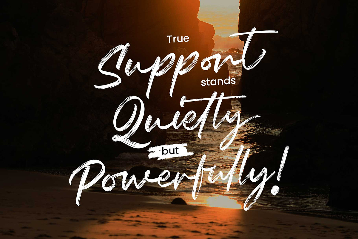 Relsika - Rough Script, a Script Font by Arterfak Project (Photo 12 of 12)