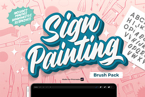 Procreate Sign Painting Brush Pack