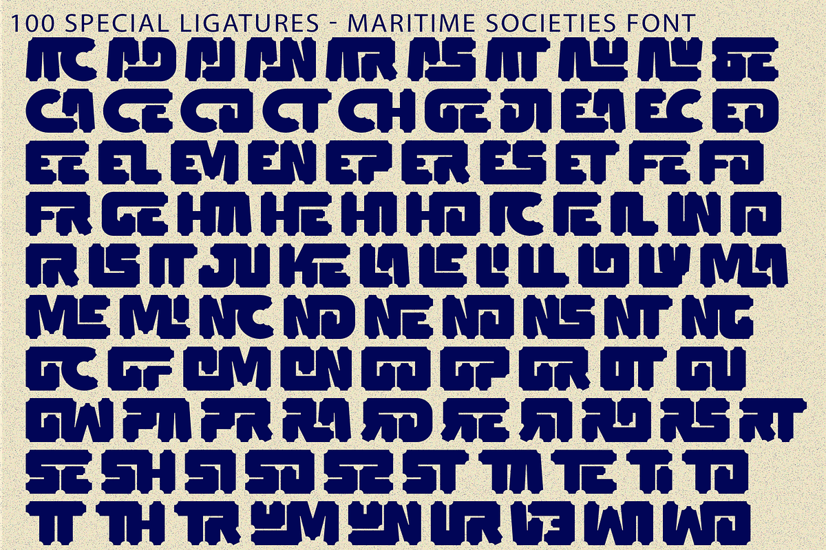 Maritime Societies Font, a Sans Serif Font by 177Studio (Photo 8 of 8)
