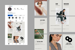 Astelyne • Instagram Template Kit, a Social Media Template by rainbojelia