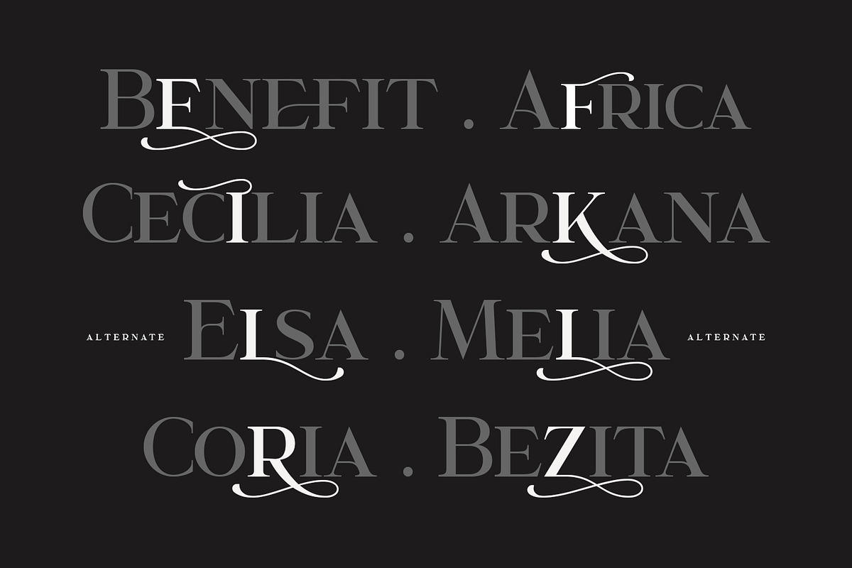Garcedo Serif Font Triple Pro, a Serif Font by Maulana Creative (Photo 7 of 10)
