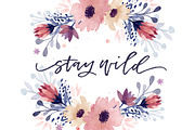 Watercolor Leaves and Florals Kit, a Texture Illustration by Every Tuesday (Thumbnail 3 of 8)