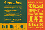 Laguna Vintage Collection, a Sans Serif Font by Aiyari (Thumbnail 2 of 19)