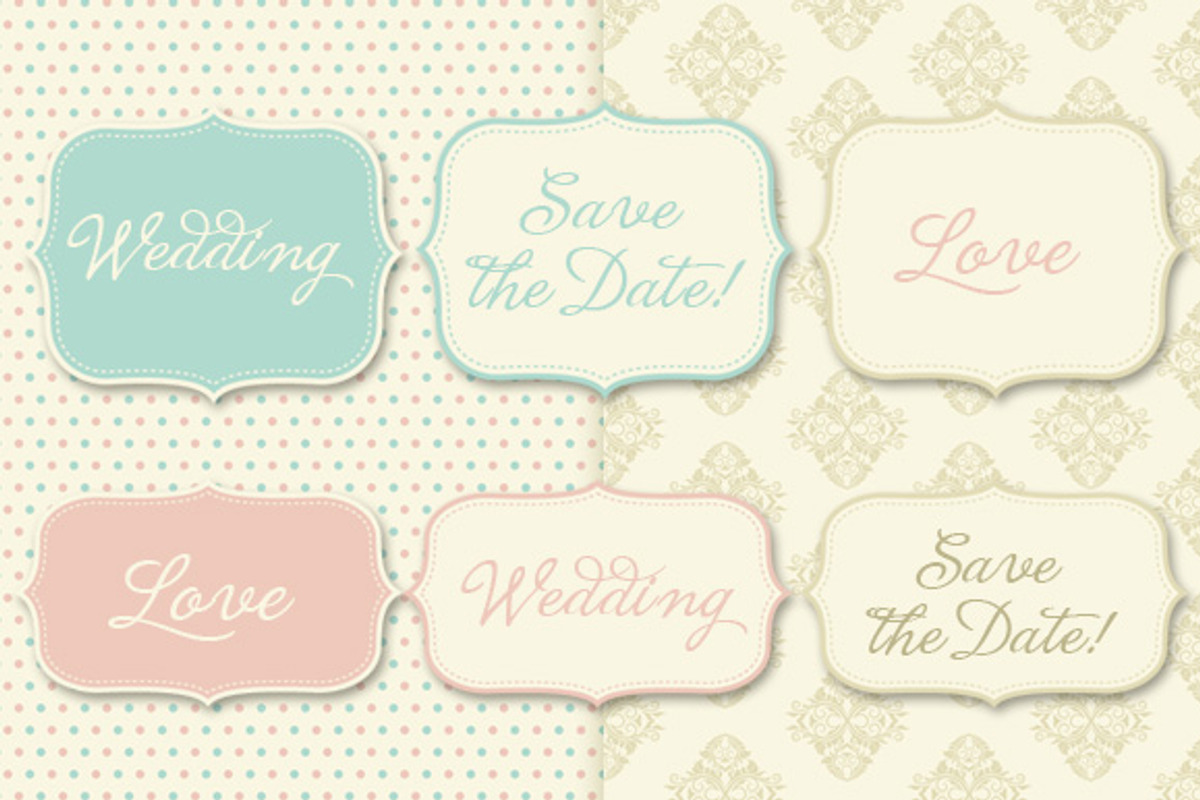 12 elegant pattern and 6 frames preview 2
