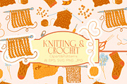 Knitting & Crochet clipart patterns, a Work Illustration by Carpet Tapete Pretzel (Thumbnail 1 of 13)