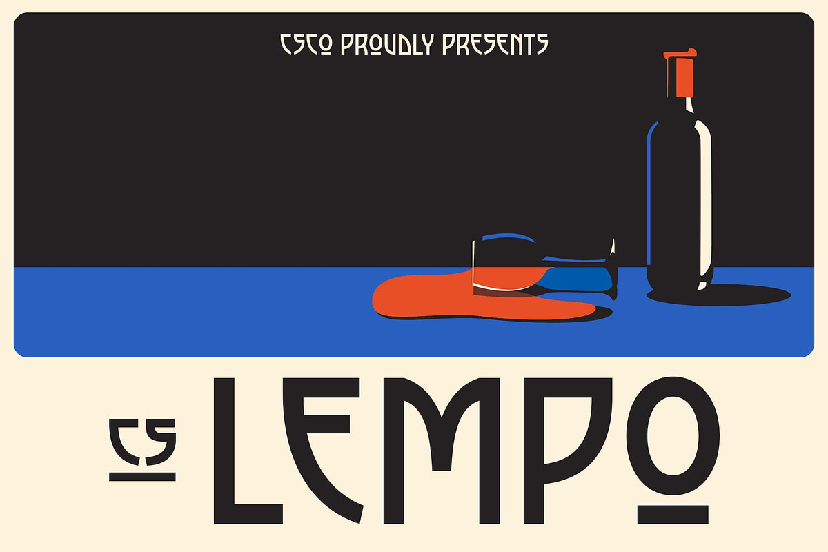 CS Lempo – Art Deco Font, a Sans Serif Font by Craft Supply Co. (Photo 1 of 8)