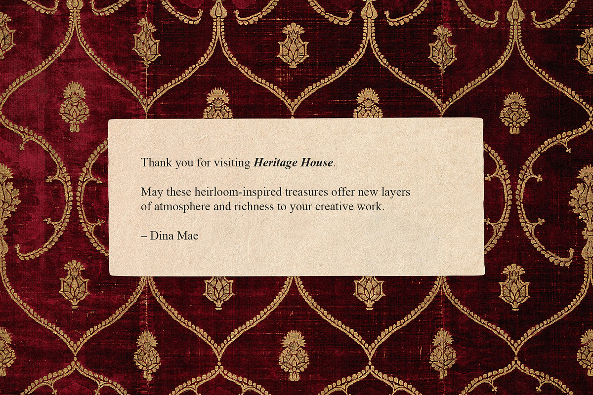 Heritage House - Vintage Collection, an Object Graphic by Dina Mae (Photo 13 of 13)