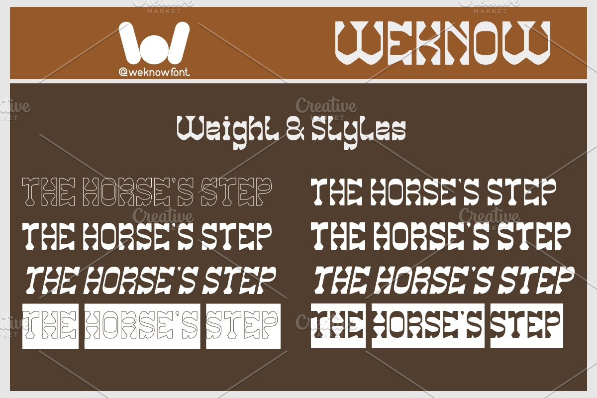 The Horse's Step font, a Font by weknow (Photo 7 of 8)