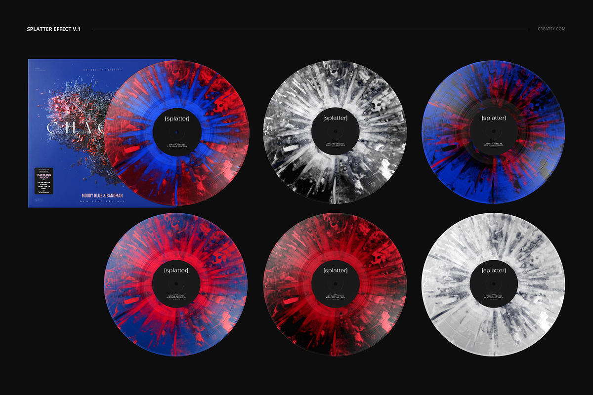 Vinyl Record & Cover Mockup Set, a Merchandise Mockup by creatsy5 (Photo 20 of 54)